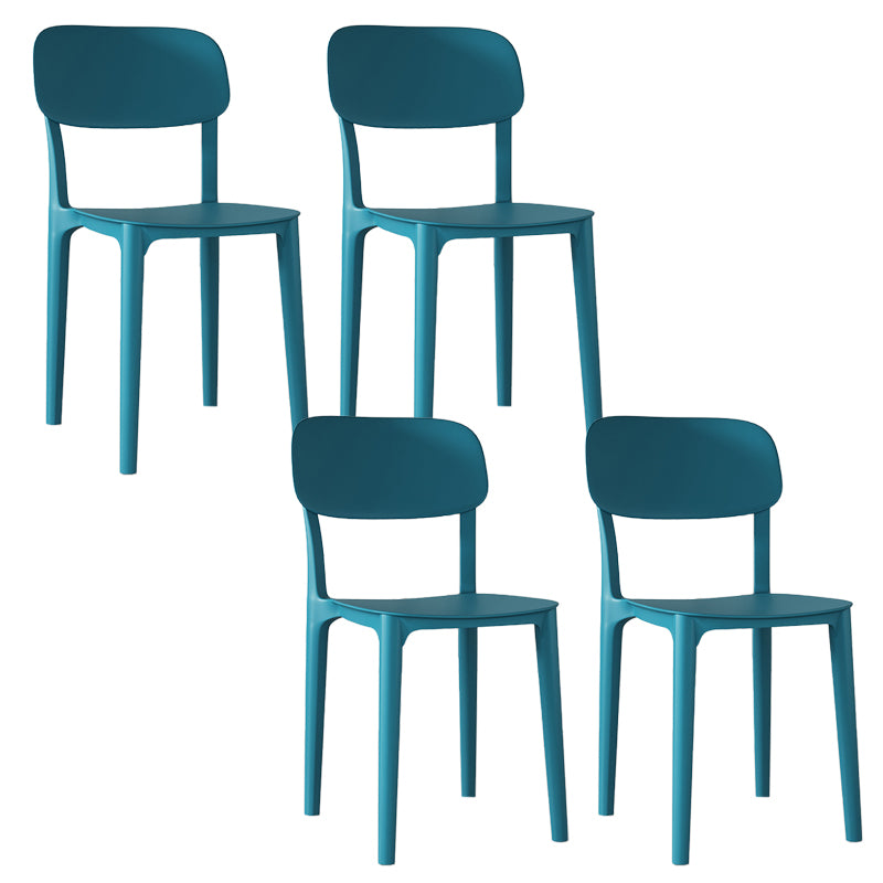 Nordic Backrest Stackable Acrylic Chair with Acrylic Legs for Dining Room