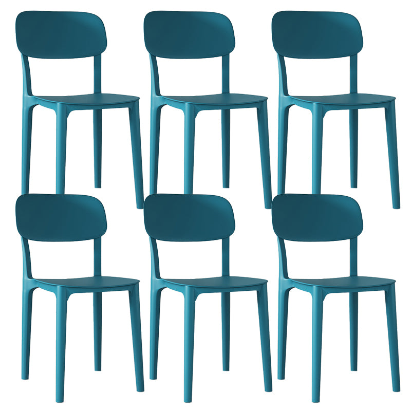 Nordic Backrest Stackable Acrylic Chair with Acrylic Legs for Dining Room