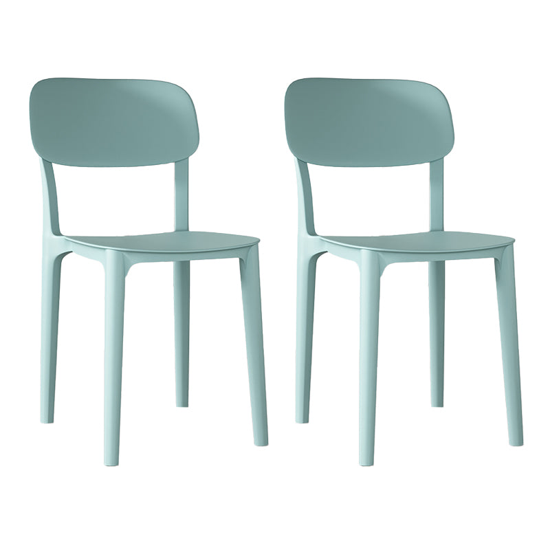 Nordic Backrest Stackable Acrylic Chair with Acrylic Legs for Dining Room