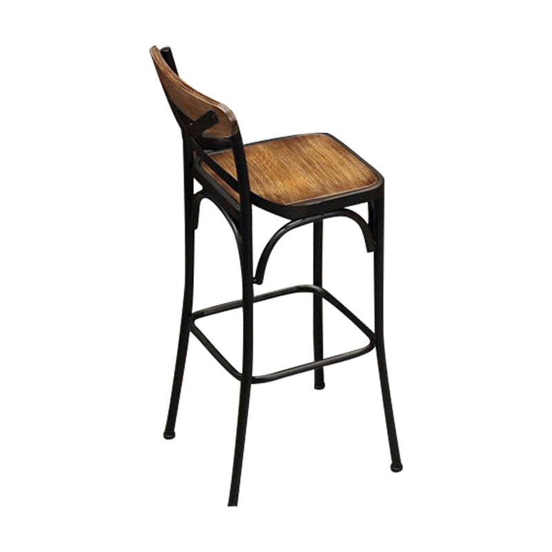 1/4/7 Pieces Industrial Rectangular Wood Top Pub Table with Metal Bar Stool Set