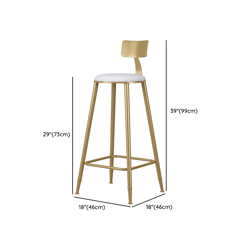 1/3 Pieces Glam Gold Granite Top Metal Frame Indoor Bar Table Set