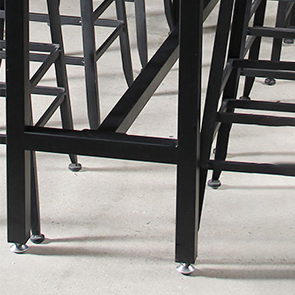 Rectangle Bar Pub Table Set 1/5 Pcs Iron Frame Bar Table and Stools