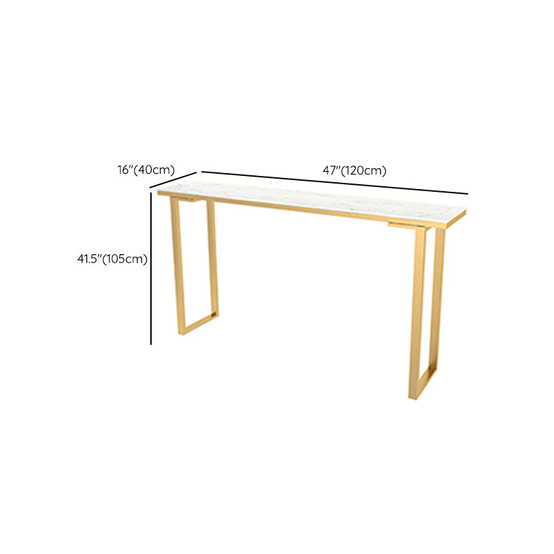 Rectangle Pub Height Dining Table Glam Bistro Bar Height Cocktail Table