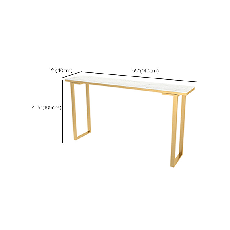 Rectangle Pub Height Dining Table Glam Bistro Bar Height Cocktail Table