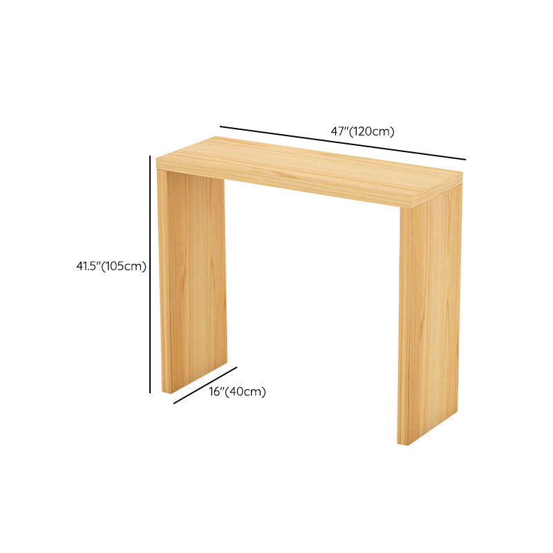 Modern Bar Dining Table Rectangle Wooden Frame Bar Table for Kitchen