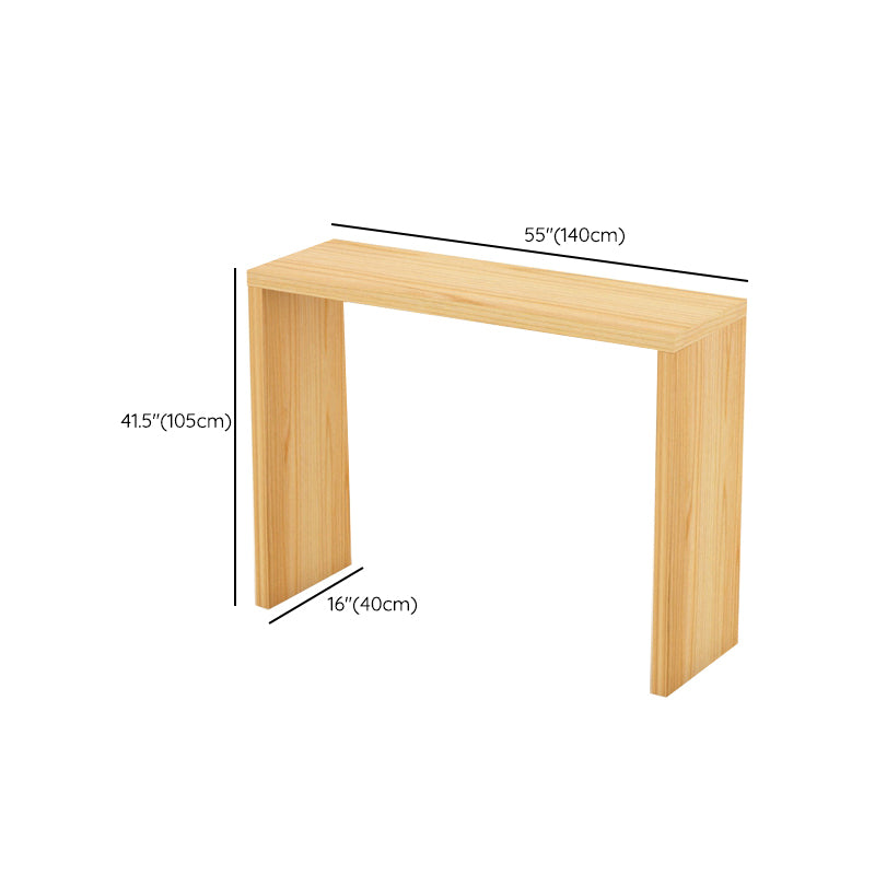 Modern Bar Dining Table Rectangle Wooden Frame Bar Table for Kitchen