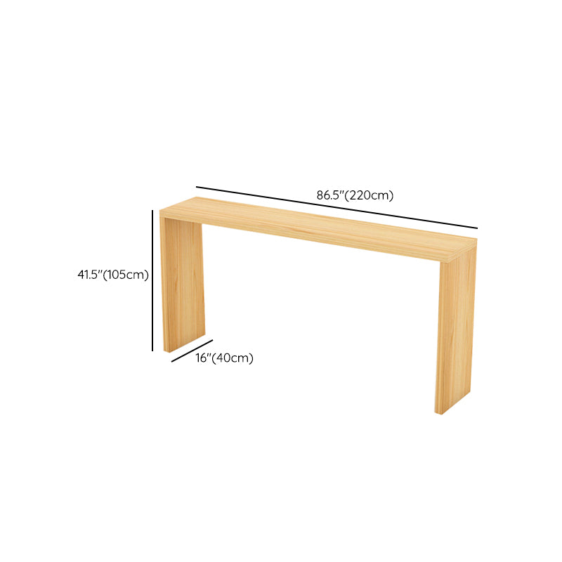 Modern Bar Dining Table Rectangle Wooden Frame Bar Table for Kitchen