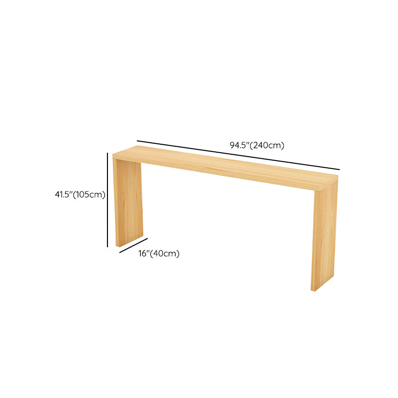 Modern Bar Dining Table Rectangle Wooden Frame Bar Table for Kitchen