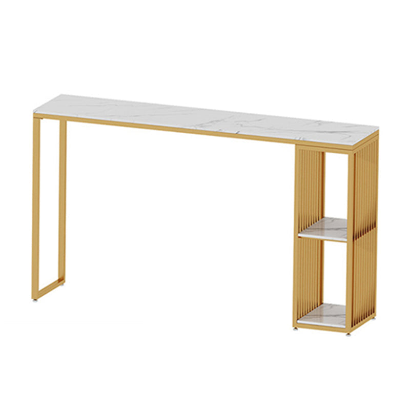 Modern Style Rectangle Bar Table Storable Stone Table for Living Room