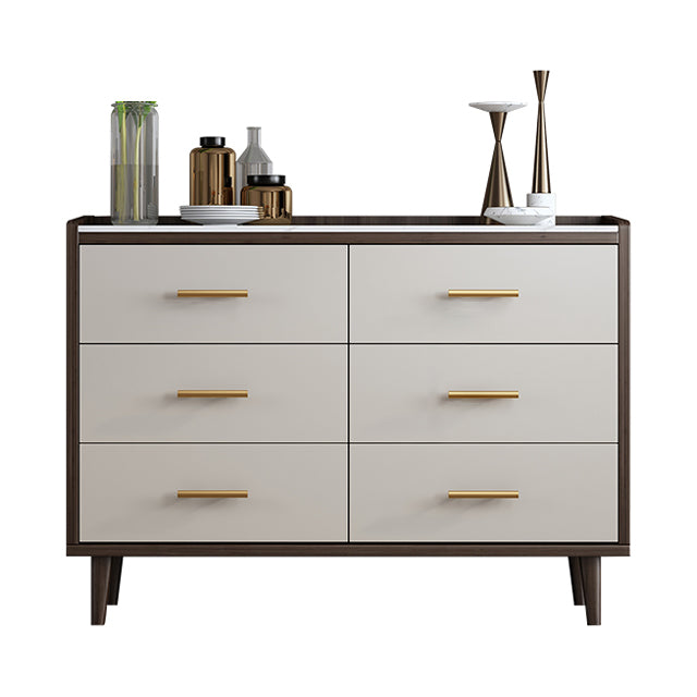 Glam Sideboard Cabinet Stone Sideboard Table with Legs for Kitchen