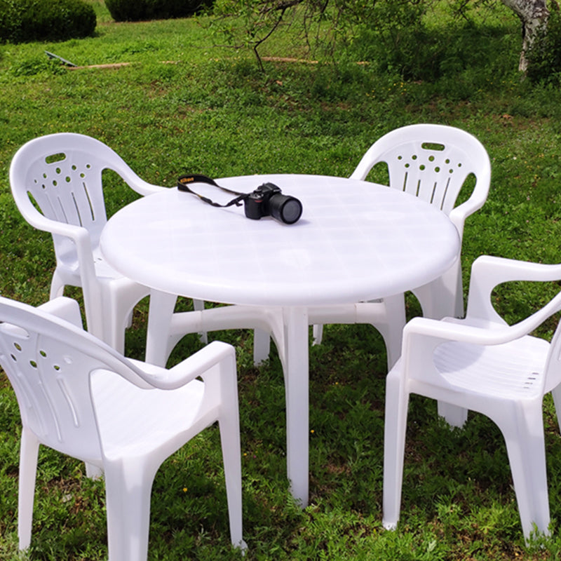 Contemporary Style Courtyard Table Plastic Material Desk for Outdoors