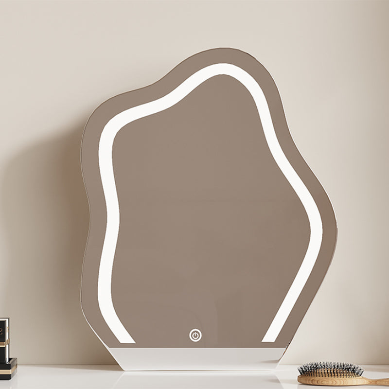 Modern Wood With Drawer White Bedroom Mirror Vanity Dressing Table