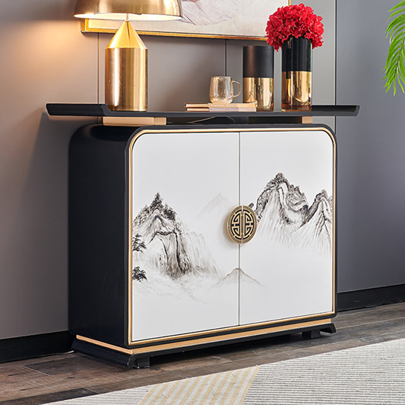 Contemporary 35.43" H Cabinet Wooden Accent Cabinet with Door