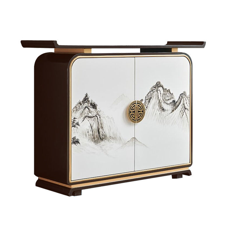 Contemporary 35.43" H Cabinet Wooden Accent Cabinet with Door