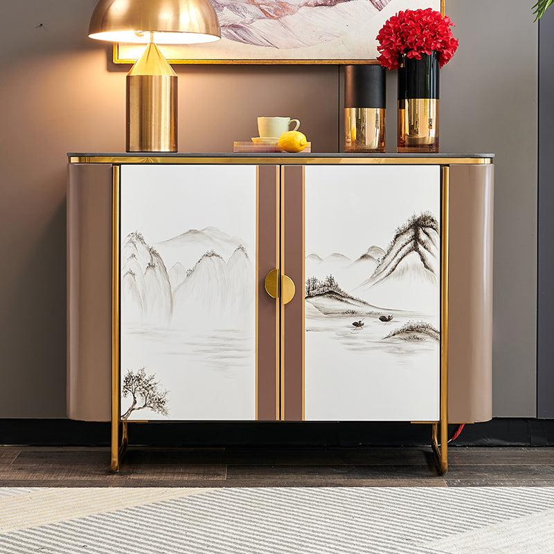 Contemporary 35.43" H Cabinet Wooden Accent Cabinet with Door