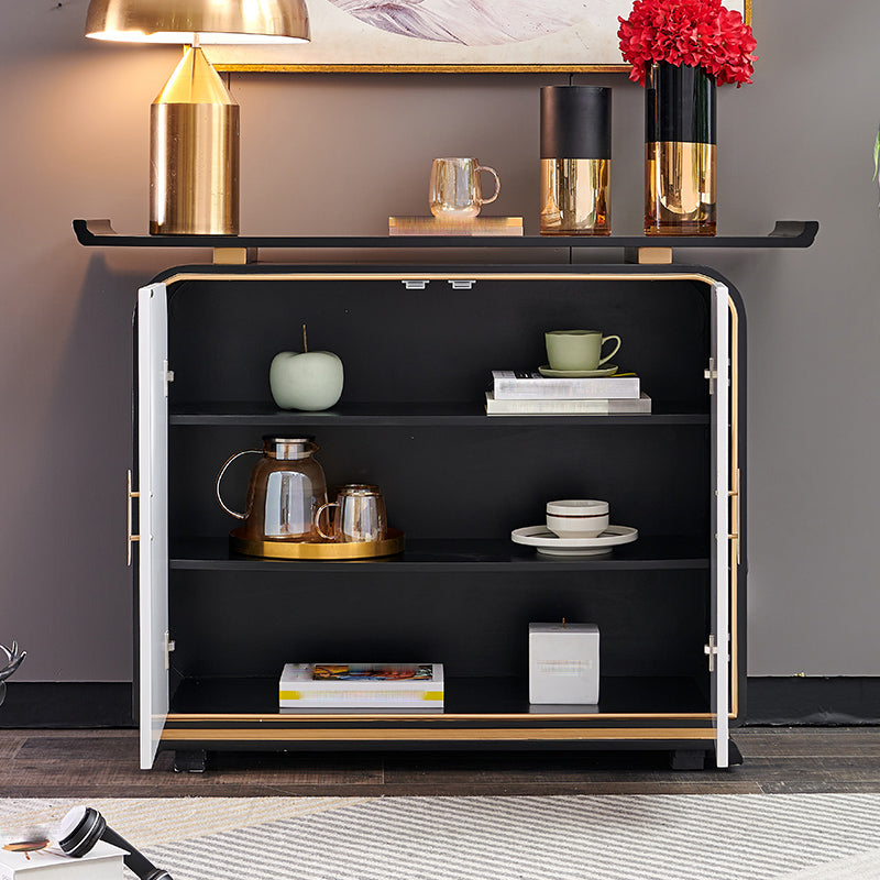 Contemporary 35.43" H Cabinet Wooden Accent Cabinet with Door