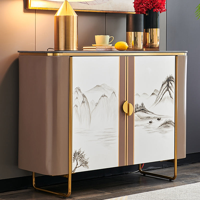 Contemporary 35.43" H Cabinet Wooden Accent Cabinet with Door