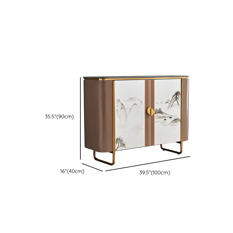 Contemporary 35.43" H Cabinet Wooden Accent Cabinet with Door