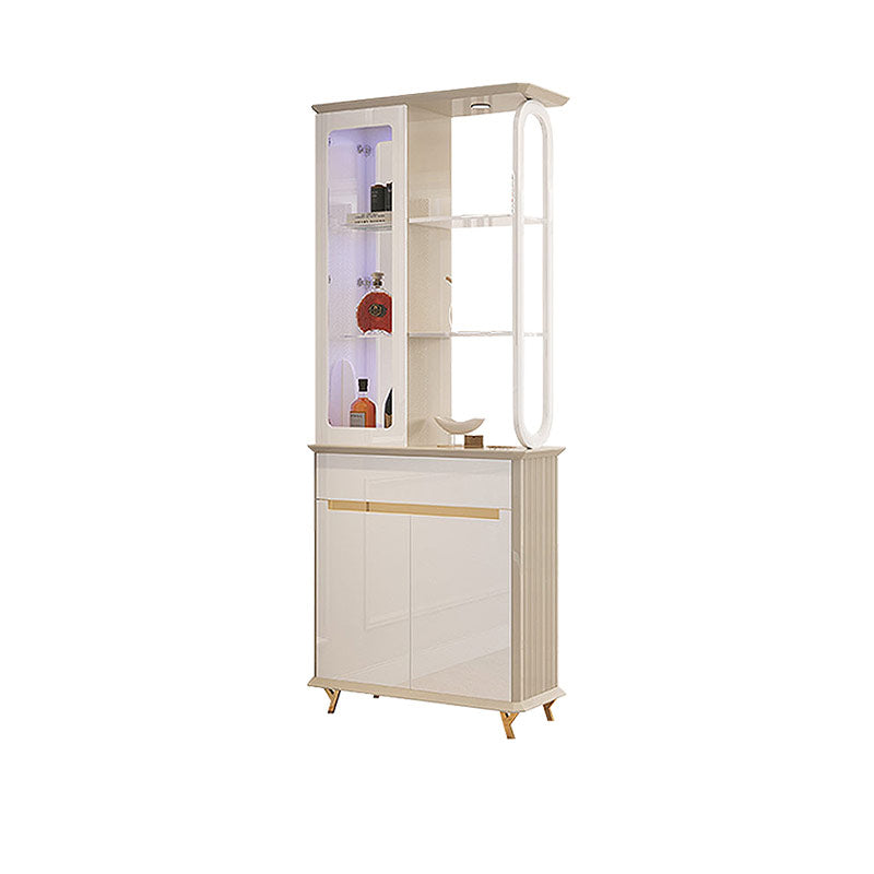 Contemporary Wooden Cabinet Solid Color Accent Cabinet with Drawer and Door