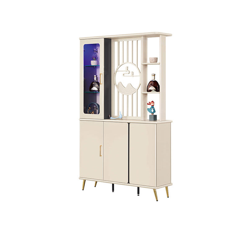 Contemporary Wooden Cabinet Solid Color Accent Cabinet with Drawer and Door