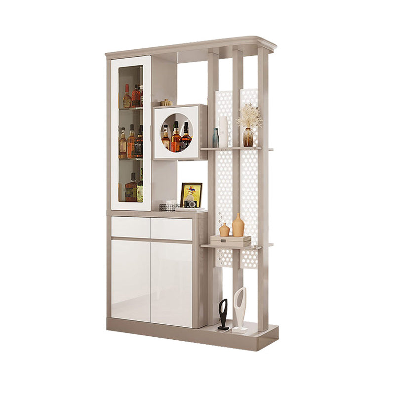 Contemporary Wooden Cabinet Solid Color Accent Cabinet with Drawer and Door