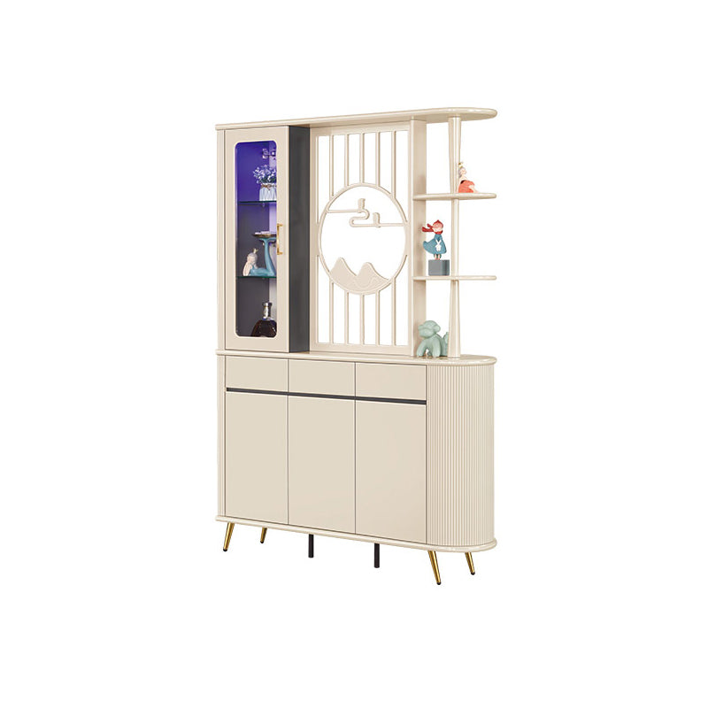 Contemporary Wooden Cabinet Solid Color Accent Cabinet with Drawer and Door
