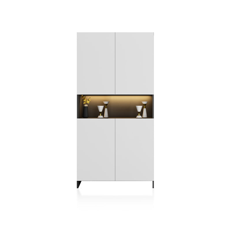 Contemporary 2-Door 78.74" H Cabinet Wooden Accent Cabinet with Drawer
