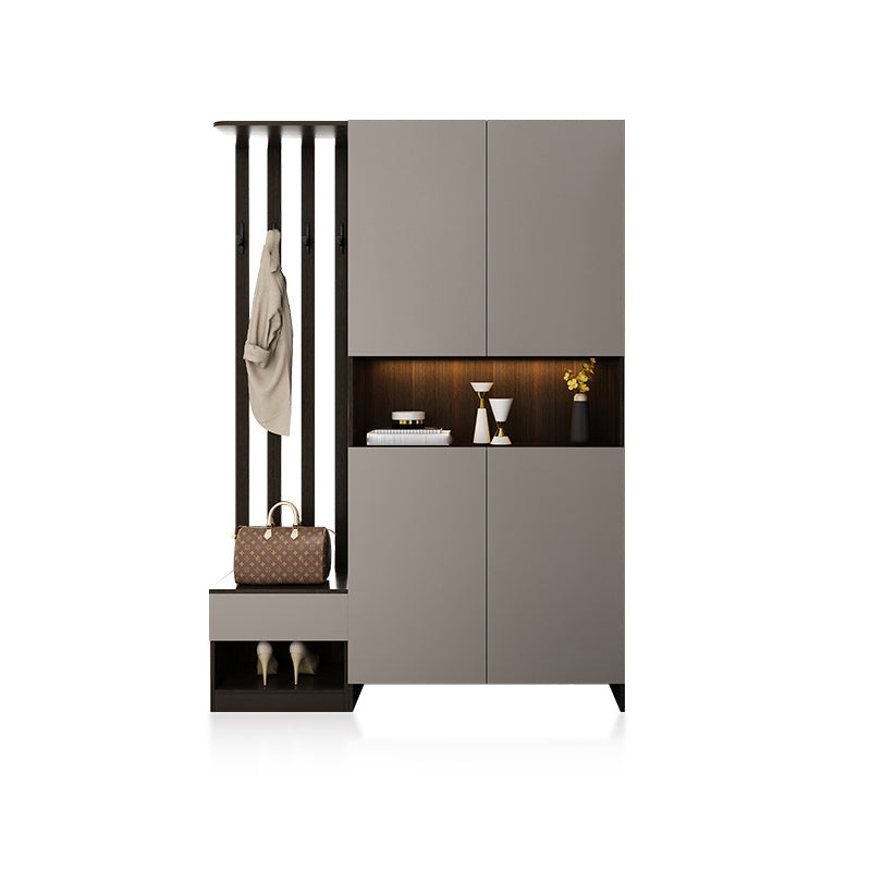 Contemporary 2-Door 78.74" H Cabinet Wooden Accent Cabinet with Drawer