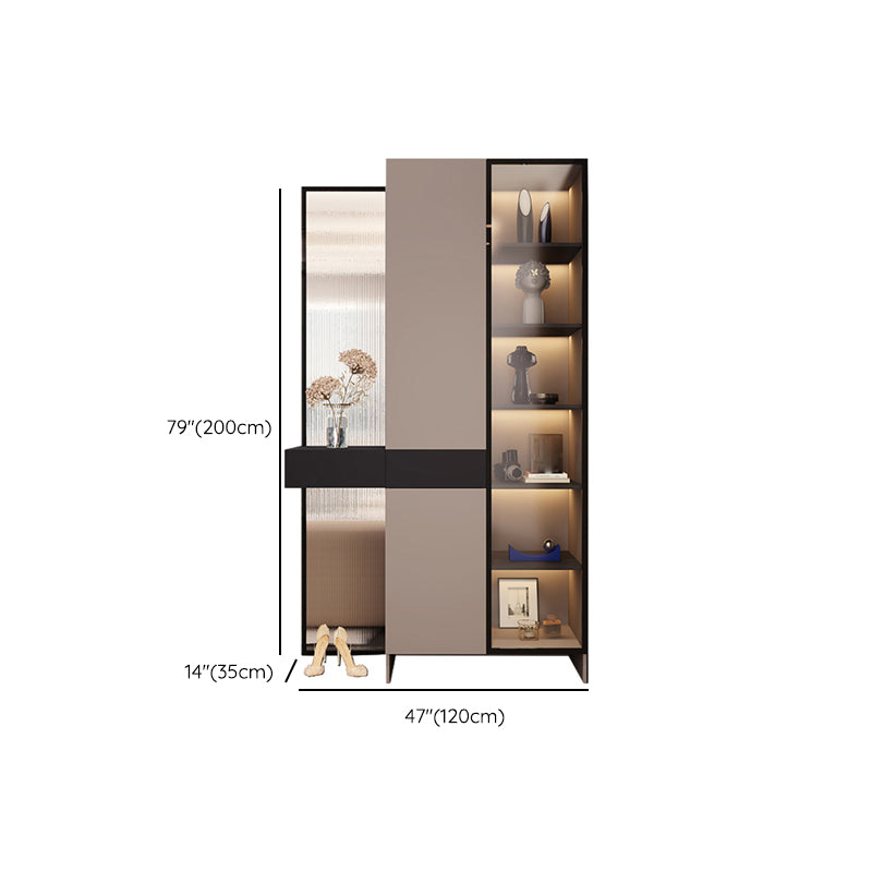 Modern Accent Cabinet Scratch Resistant and Stain Resistant Storage Cabinet with Doors