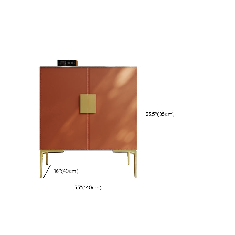 Orange Cabinet Standard 33.46" Tall Accent Cabinet with Doors