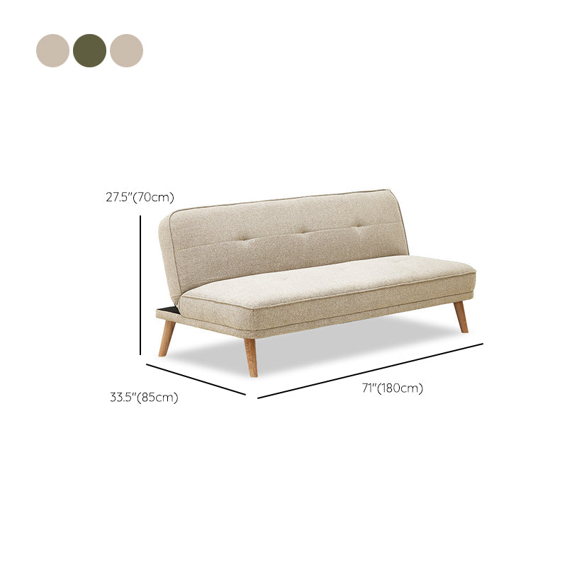 Contemporary Sofa Bed Linen Sofa without Arm 70.87" Long for Living Room