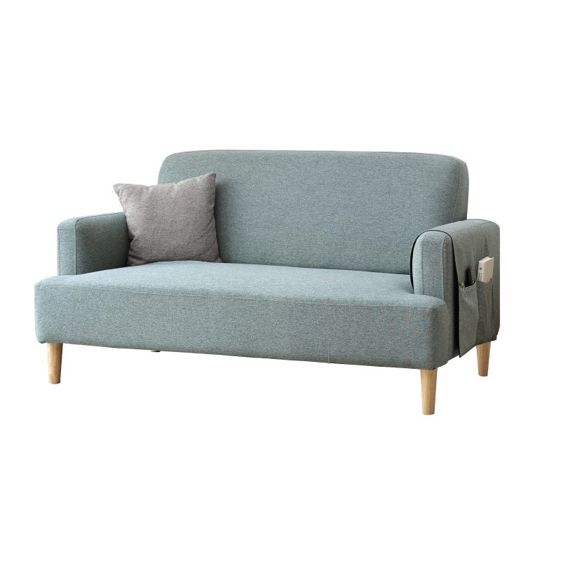 Linen Sofa for Living Room with Storage Slipcovered Sofa with 1 Pillow