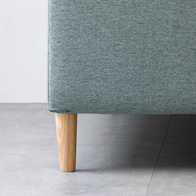 Linen Sofa for Living Room with Storage Slipcovered Sofa with 1 Pillow