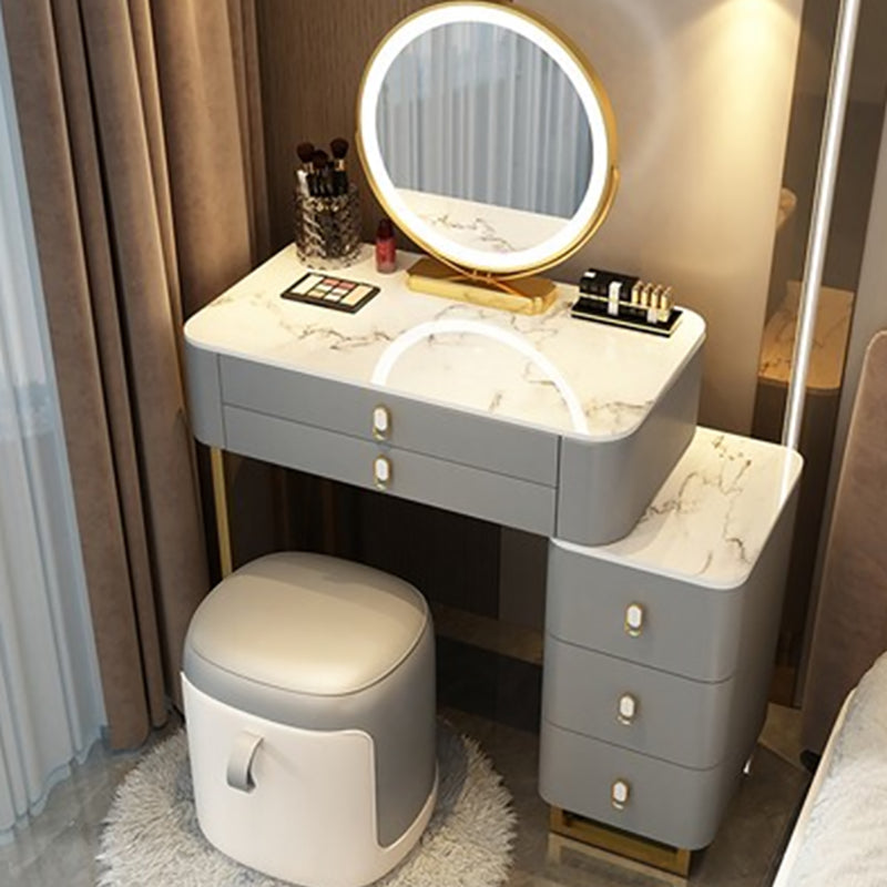 Contemporary Make-up Vanity with 5 Storage Drawers for Bedroom