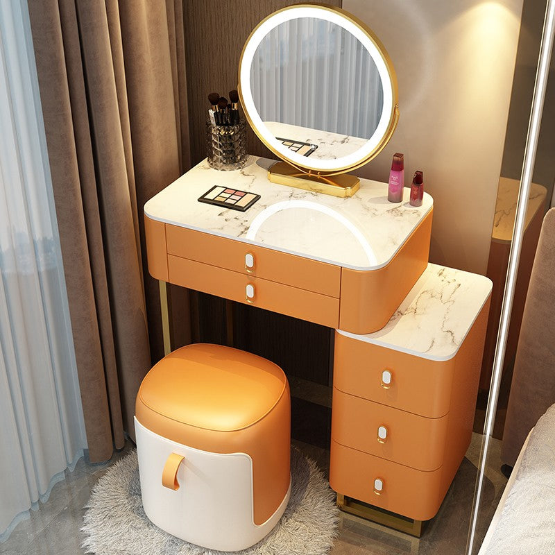 Contemporary Make-up Vanity with 5 Storage Drawers for Bedroom