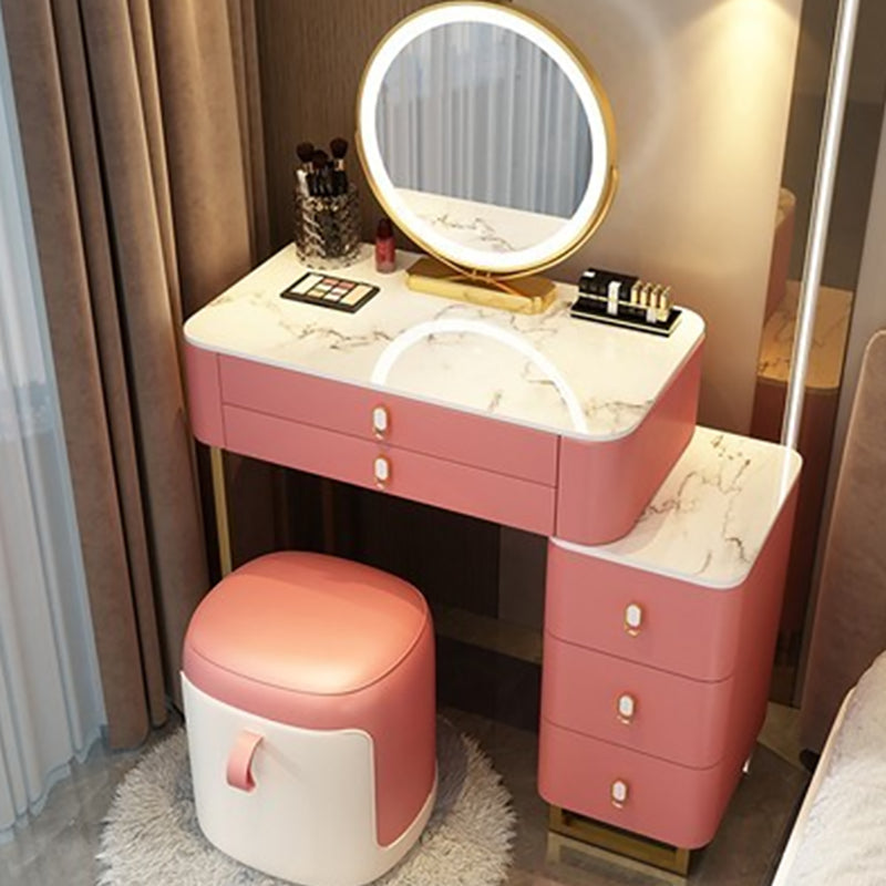 Contemporary Make-up Vanity with 5 Storage Drawers for Bedroom