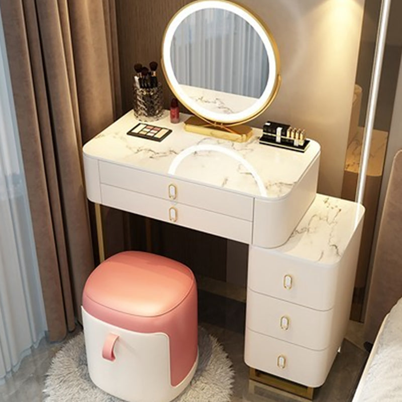 Contemporary Make-up Vanity with 5 Storage Drawers for Bedroom