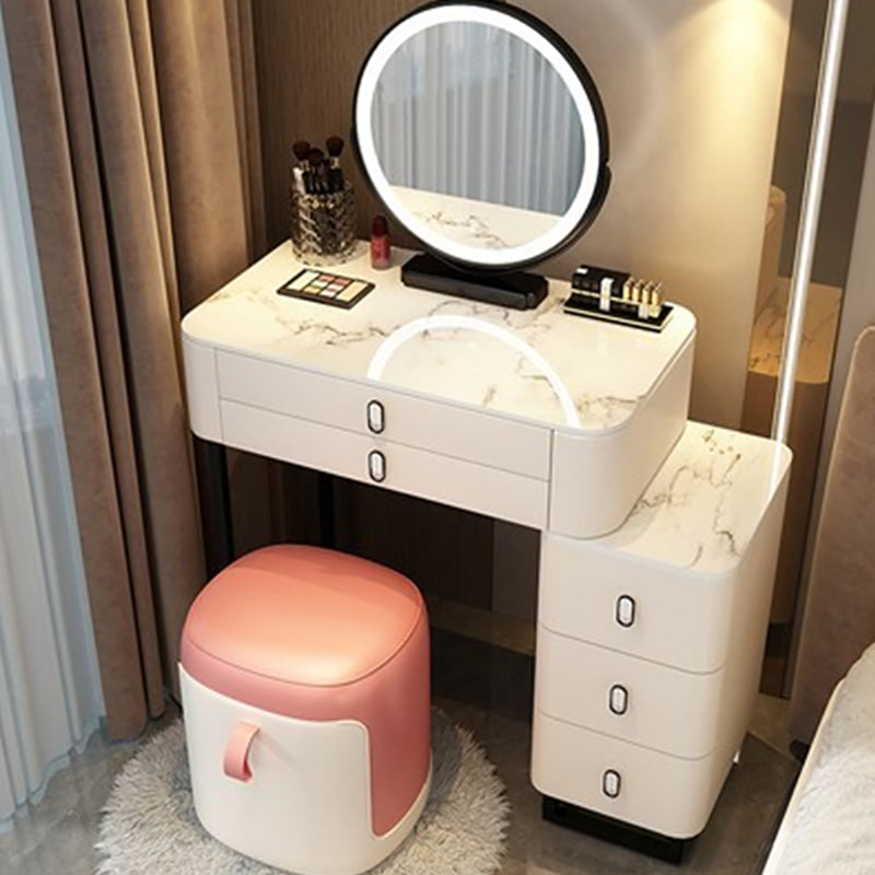 Contemporary Make-up Vanity with 5 Storage Drawers for Bedroom