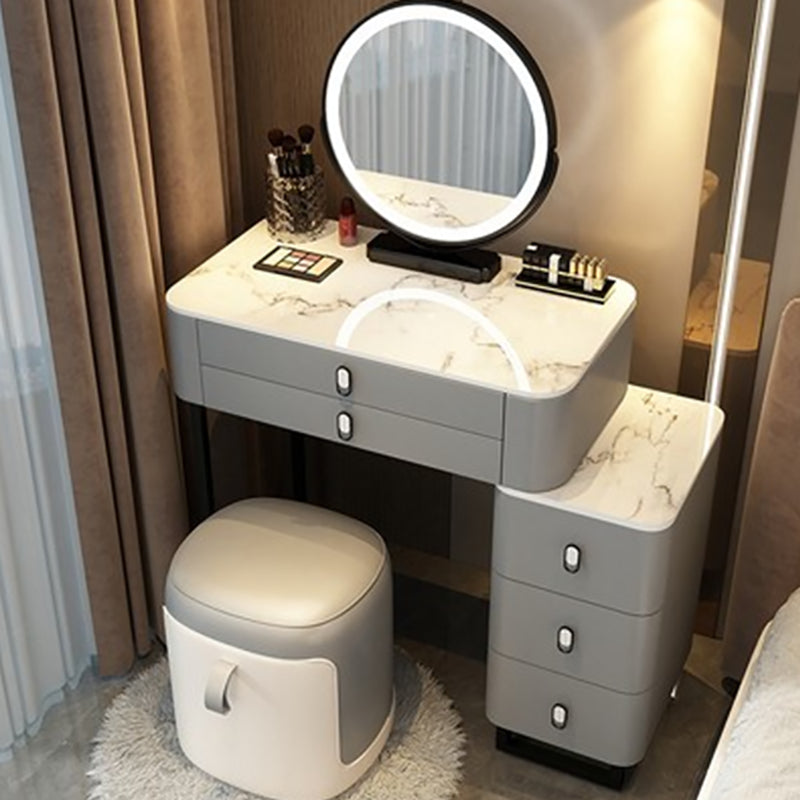 Contemporary Make-up Vanity with 5 Storage Drawers for Bedroom