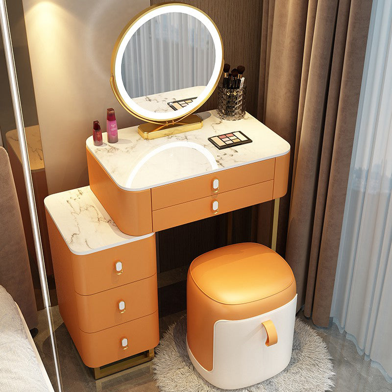 Contemporary Make-up Vanity with 5 Storage Drawers for Bedroom