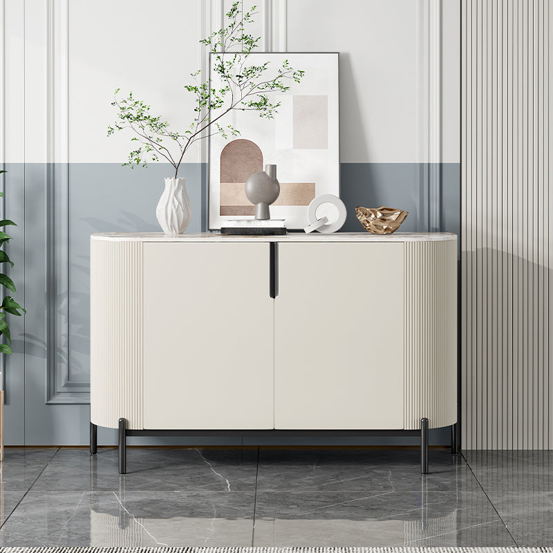 Designer Rectangle Accent Cabinet Bar Pulls Accent Cabinet with Drawer