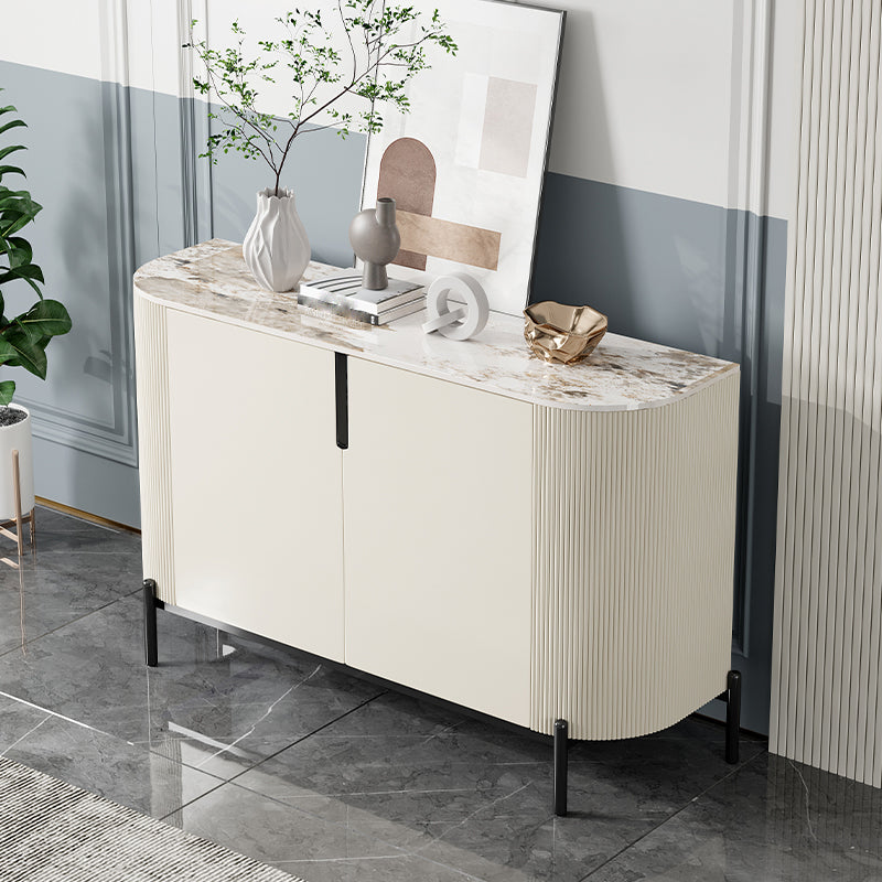 Designer Rectangle Accent Cabinet Bar Pulls Accent Cabinet with Drawer
