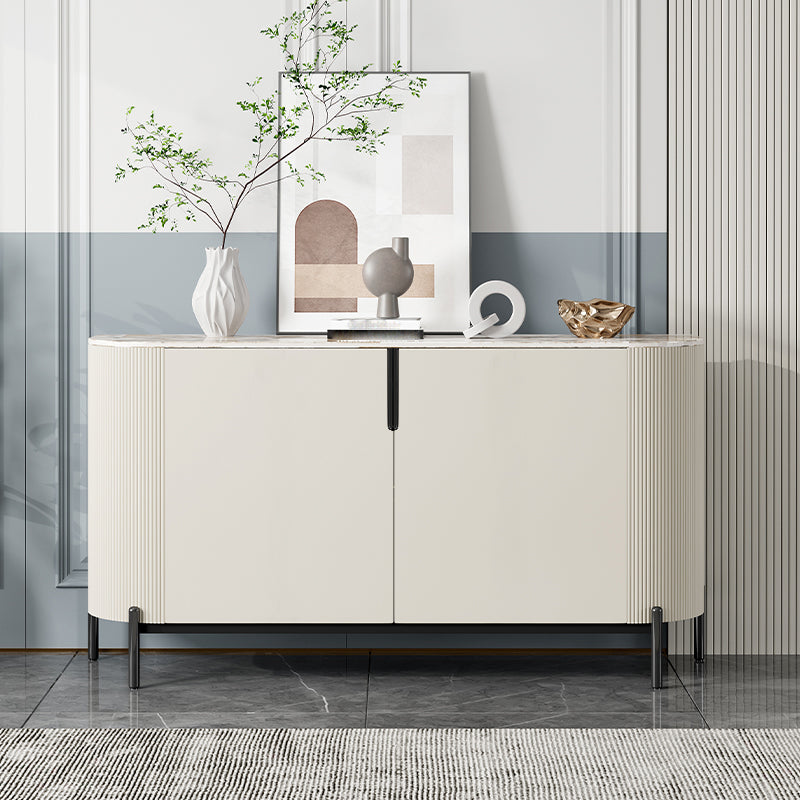 Designer Rectangle Accent Cabinet Bar Pulls Accent Cabinet with Drawer