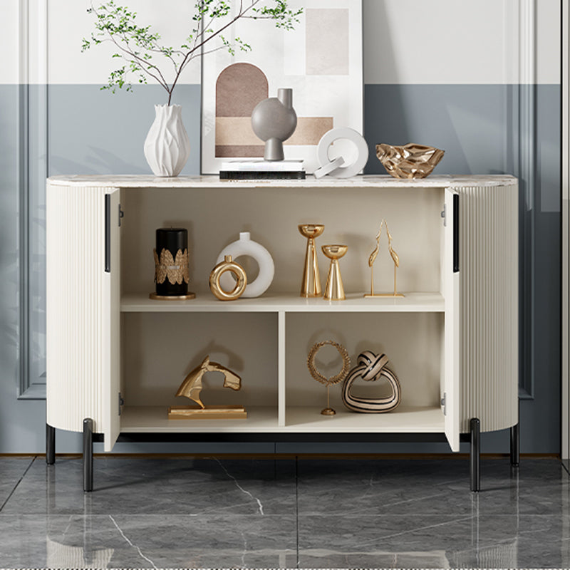 Designer Rectangle Accent Cabinet Bar Pulls Accent Cabinet with Drawer