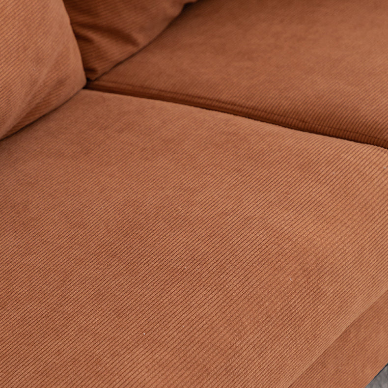 Velvet Sofa 26.77" High Scandinavian Tuxedo Arm Sofa with Storage