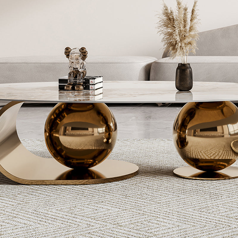 Simple Abstract Coffee Table Slate Top Geometric Coffee Coffee or End Table