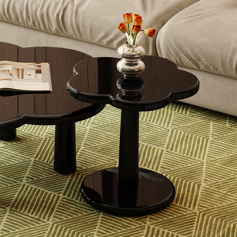 Simple Black Coffee or End Table Contemporary Coffee Cocktail Table with 4 Legs