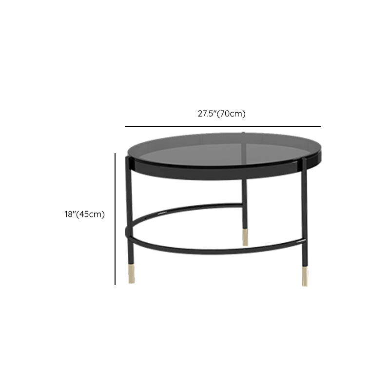 Glam Cocktail Table White 4 Legs Storage Coffee Cocktail Table