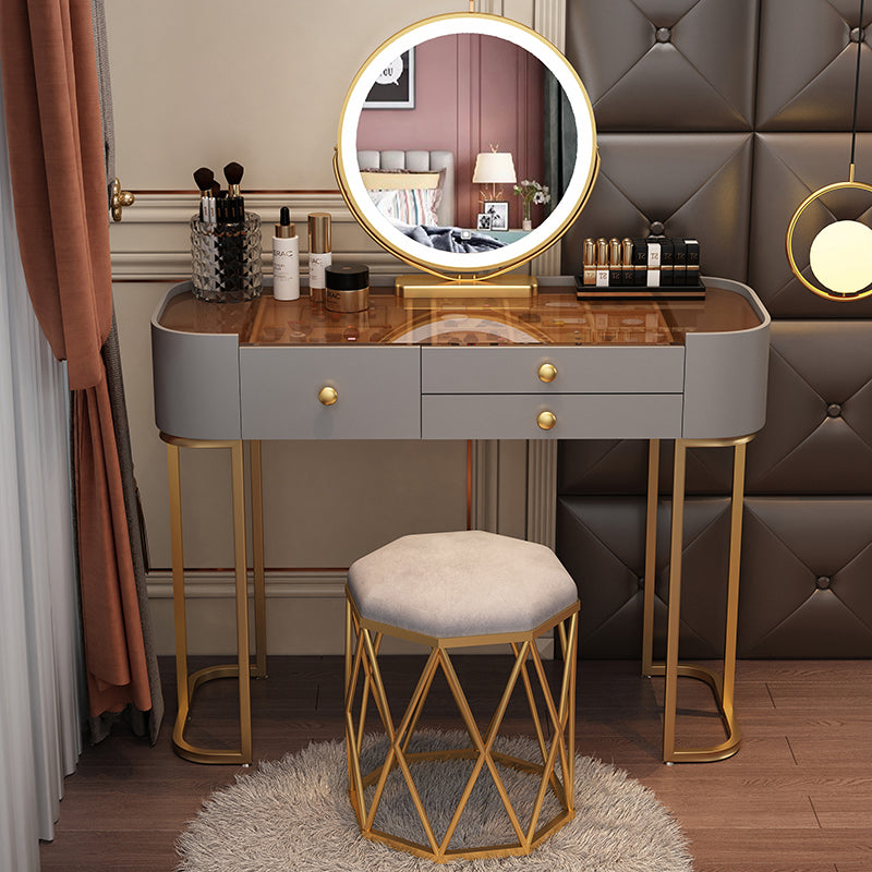 Glam Vanity Dressing Table Bedroom Makeup Vanity Desk with Drawer