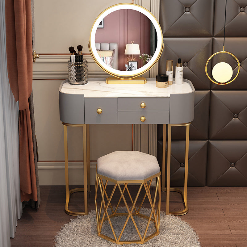 Glam Vanity Dressing Table Bedroom Makeup Vanity Desk with Drawer